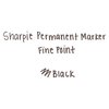 Sharpie Fine Tip Permanent Marker, Black, PK5 30665PP